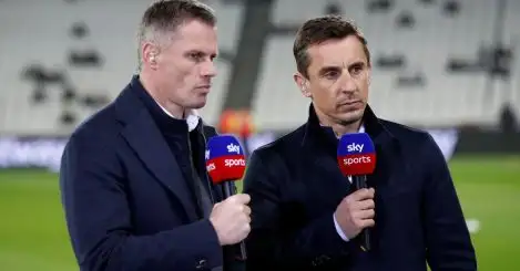 Neville, Carragher name their picks to be relegated from the Premier League