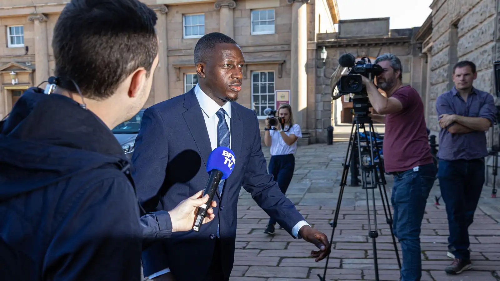 Benjamin Mendy comes in at courtroom