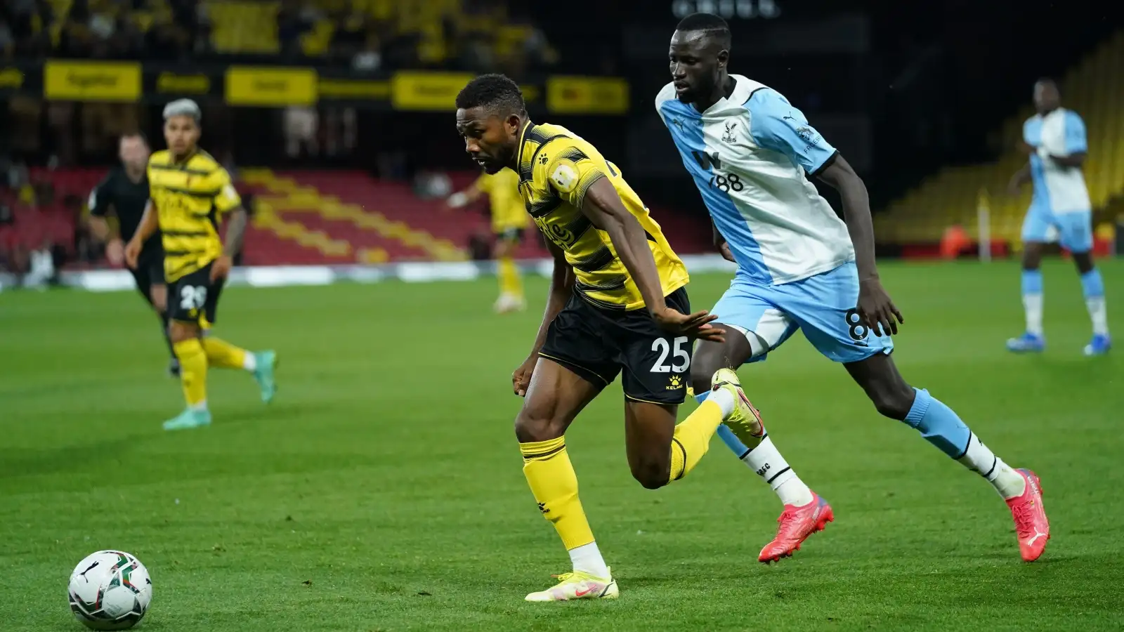 Nottingham Forest targets Emmanuel Dennis and Cheikhou Kouyate in action