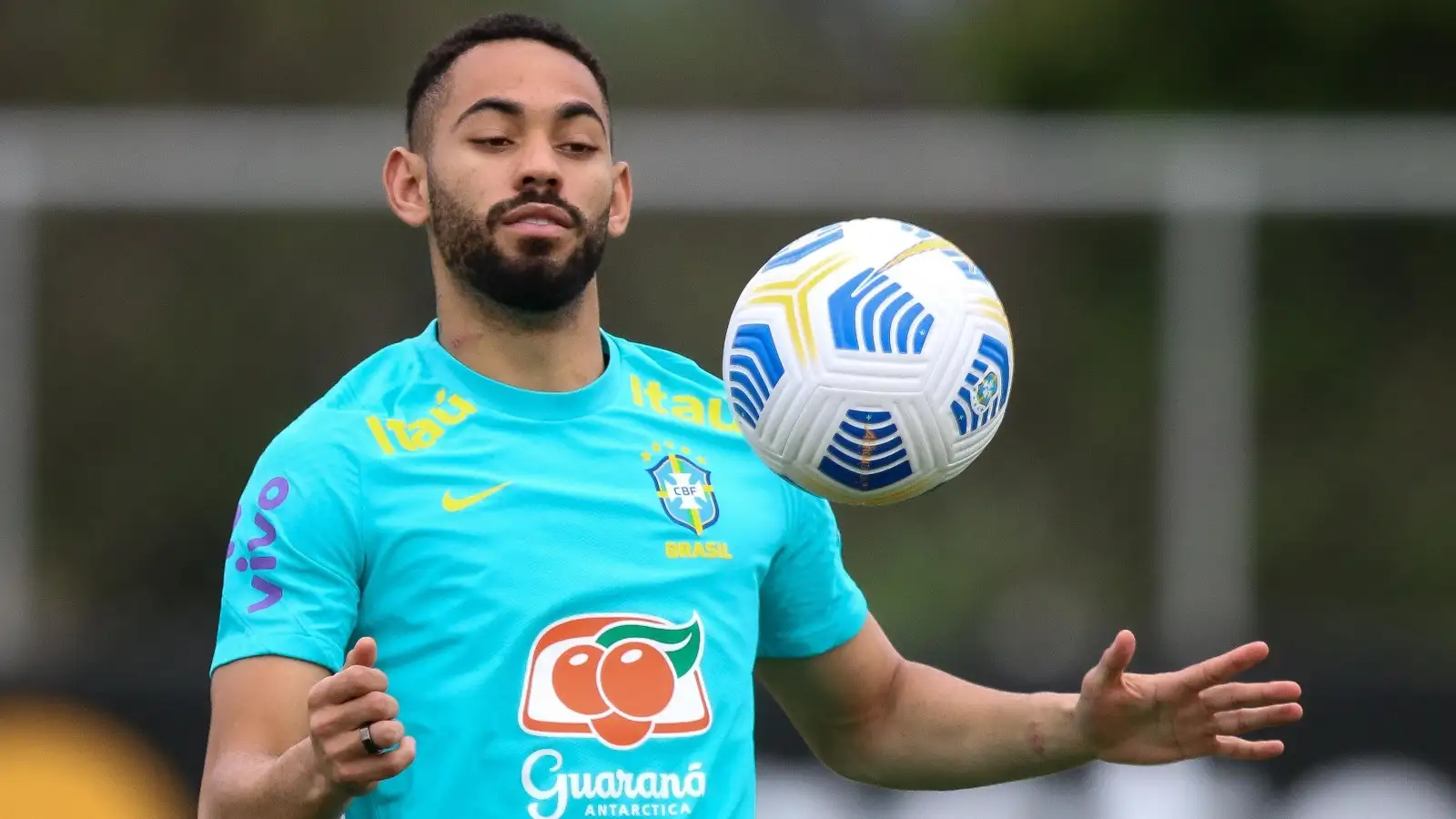 Matheus Cunha during a training session