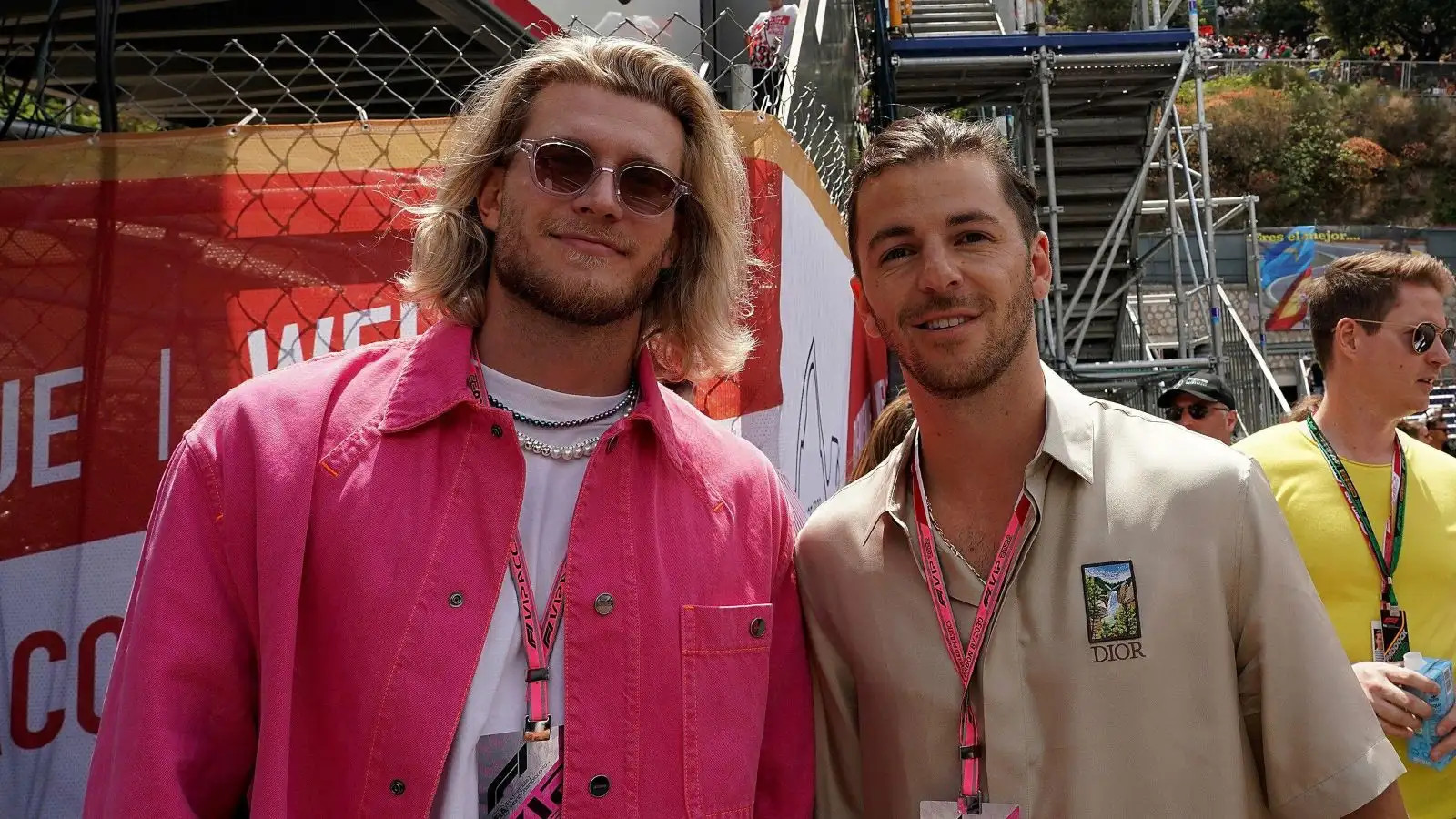 Newcastle signing Loris Karius attends a Formula One Grand Prix
