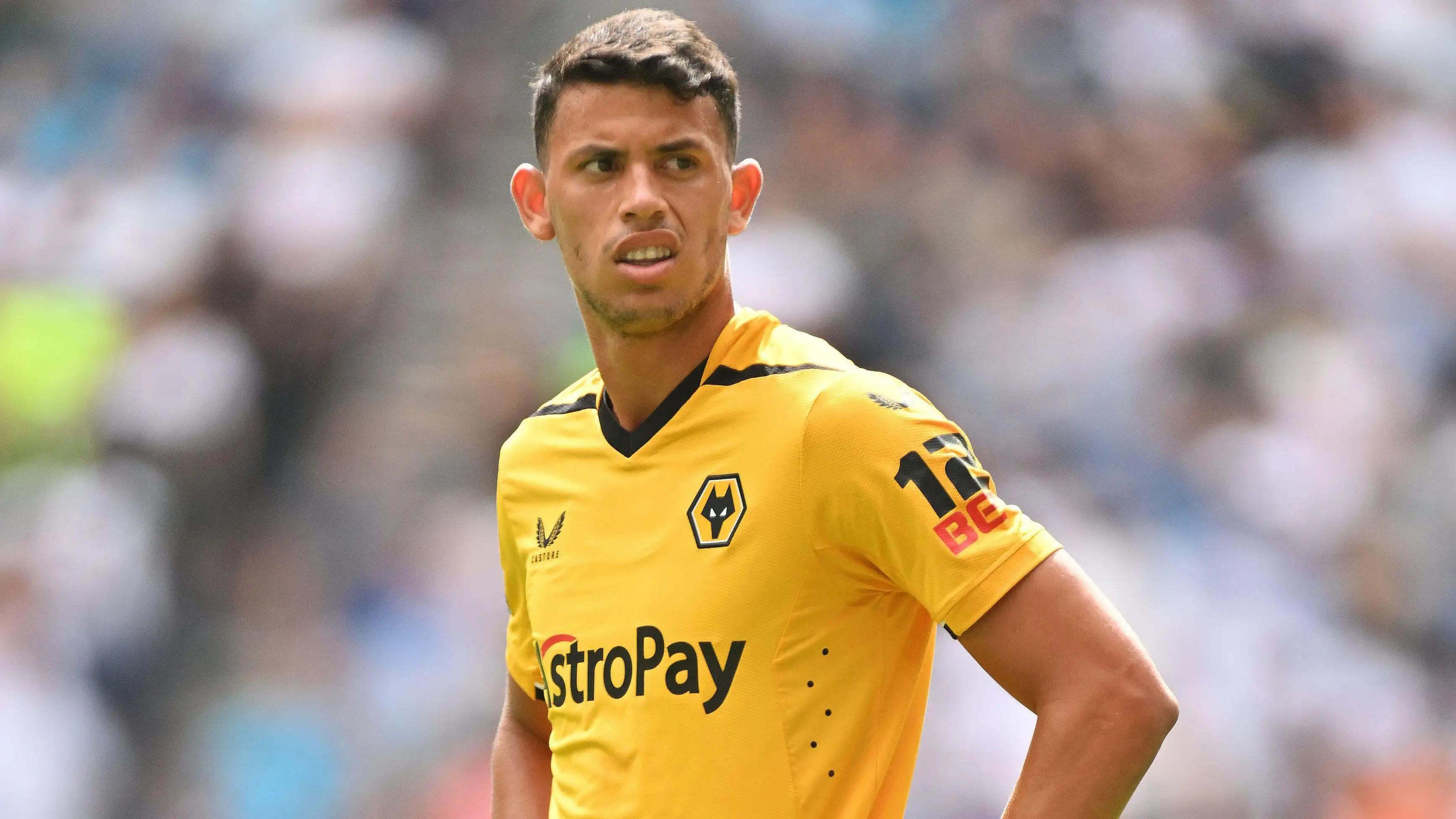 Matheus Nunes in action for Wolves.