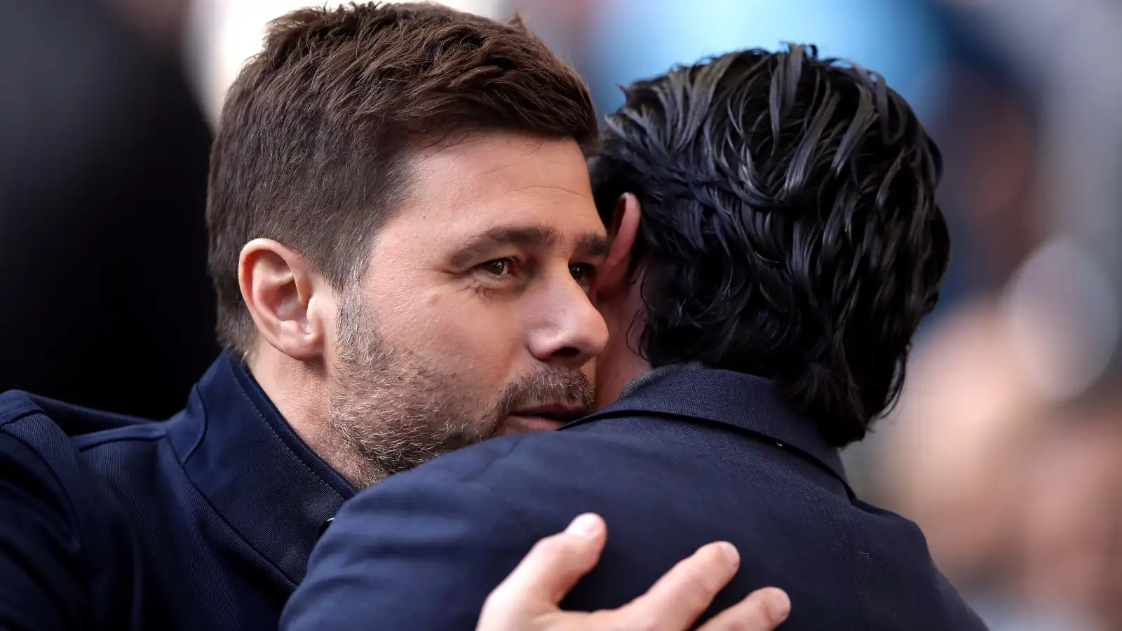 Transfer Gossip - Mauricio Pochettino hugging Unai Emery