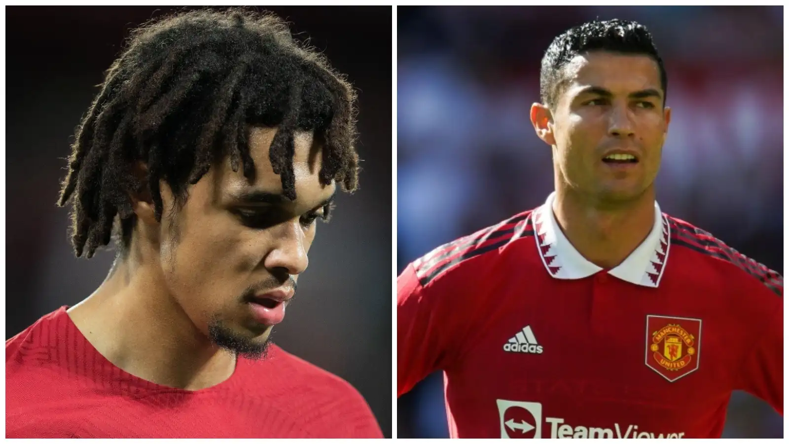 Liverpool defender Trent Alexander-Arnold and Man Utd striker Cristiano Ronaldo