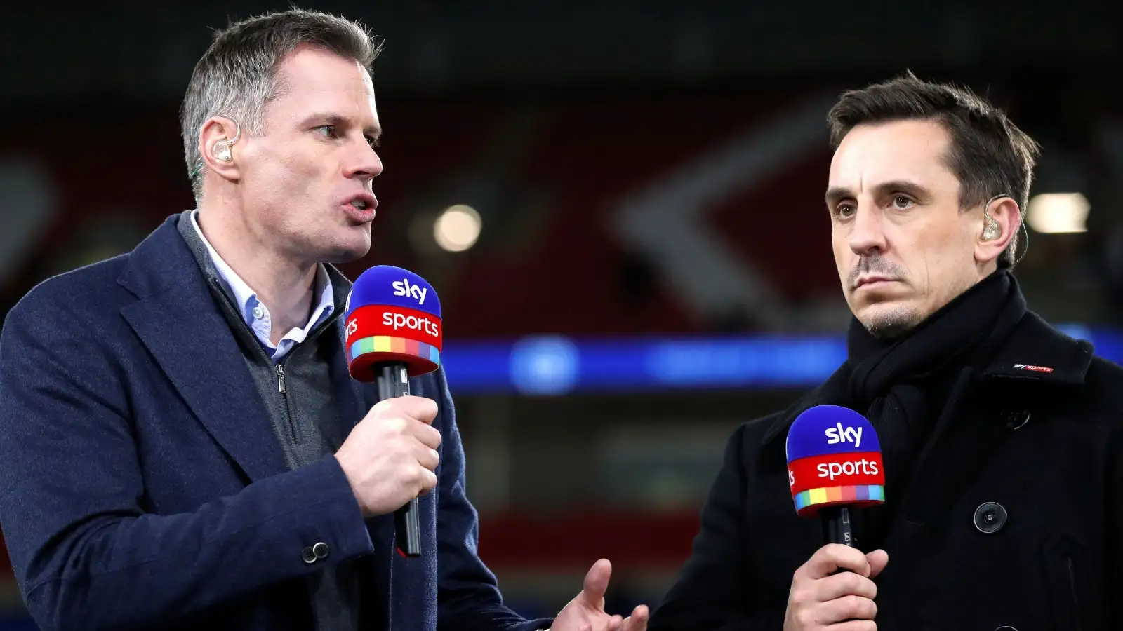 Carragher and Richards take p*ss out of Man Utd legend Neville after Ronaldo snub
