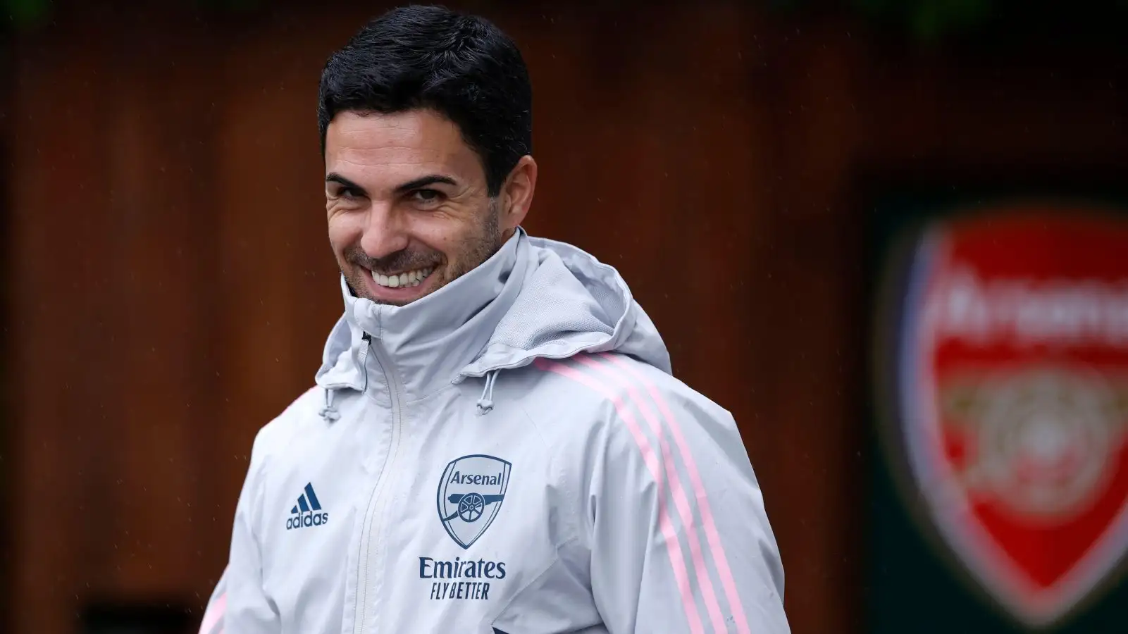 Mikel Arteta prepares to lead an Arsenal training session.