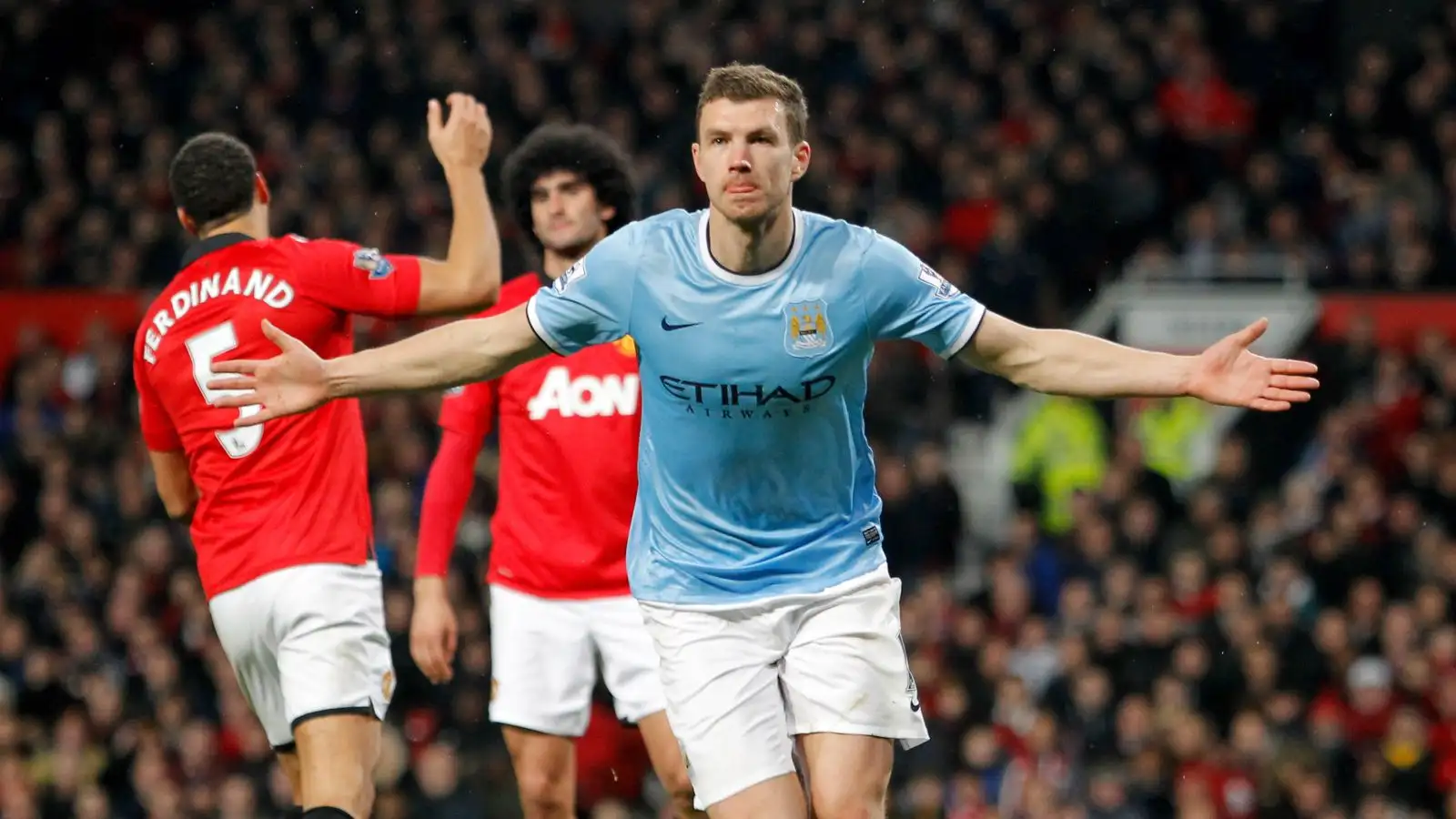 Manchester United 0 Manchester City 3: Edin Dzeko says City showed