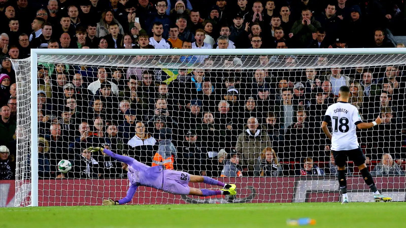 Liverpool 0-0 Derby (3-2 on pens): Carabao Cup holders need pens to overcome League One side