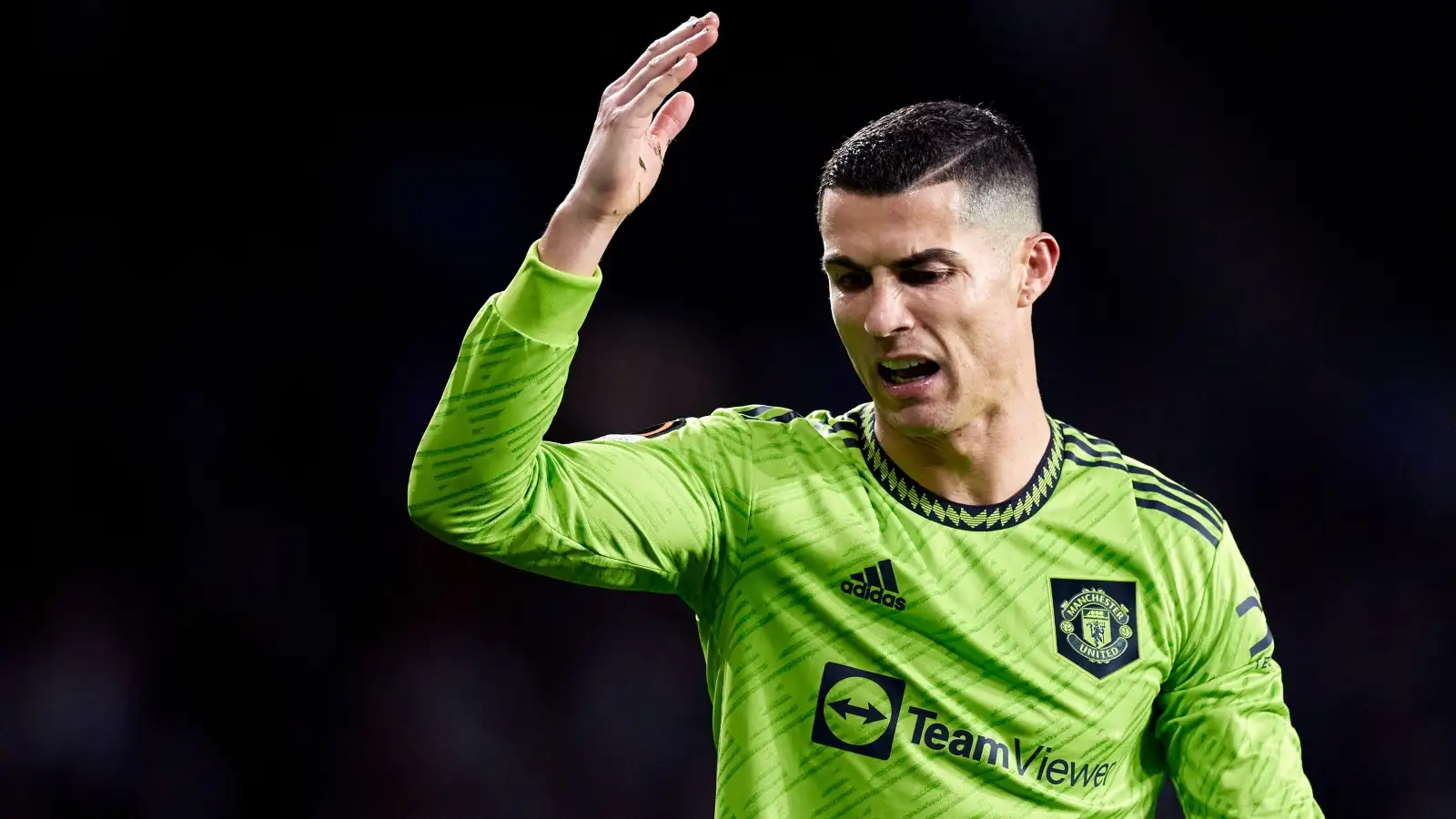 Cristiano Ronaldo scoffs