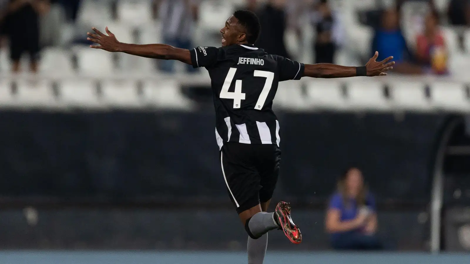 Reported Newcastle target Jeffinho celebrates his goal