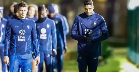 Manchester United defender Raphael Varane says au revoir to France side after 93 caps