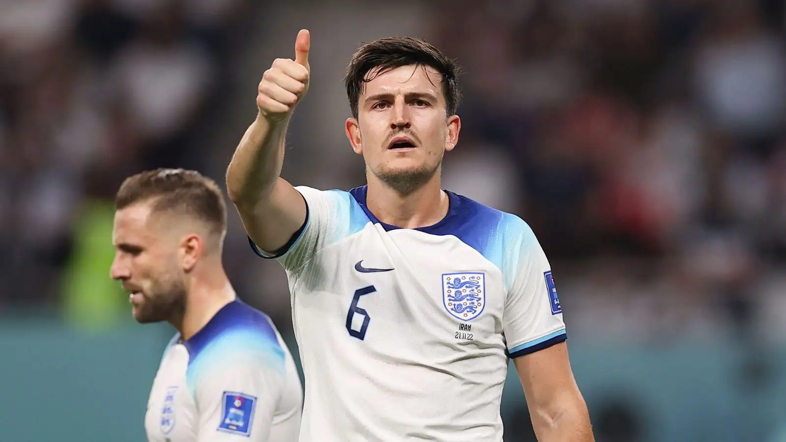England defender Harry Maguire reacts
