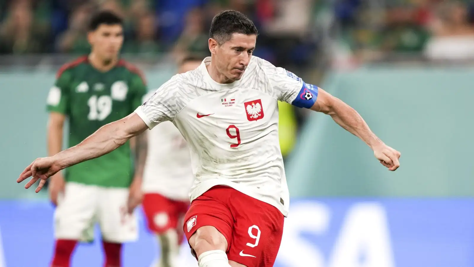 Poland's Robert Lewandowski's emotional reaction to 1st World Cup goal