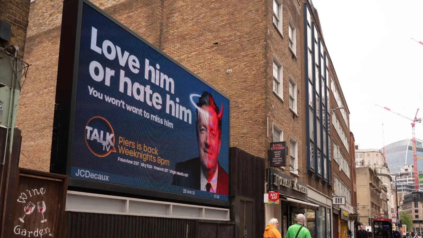 Piers Morgan billboard