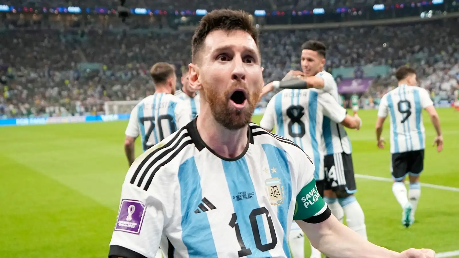 How many goals has Lionel Messi scored for Argentina? Albiceleste