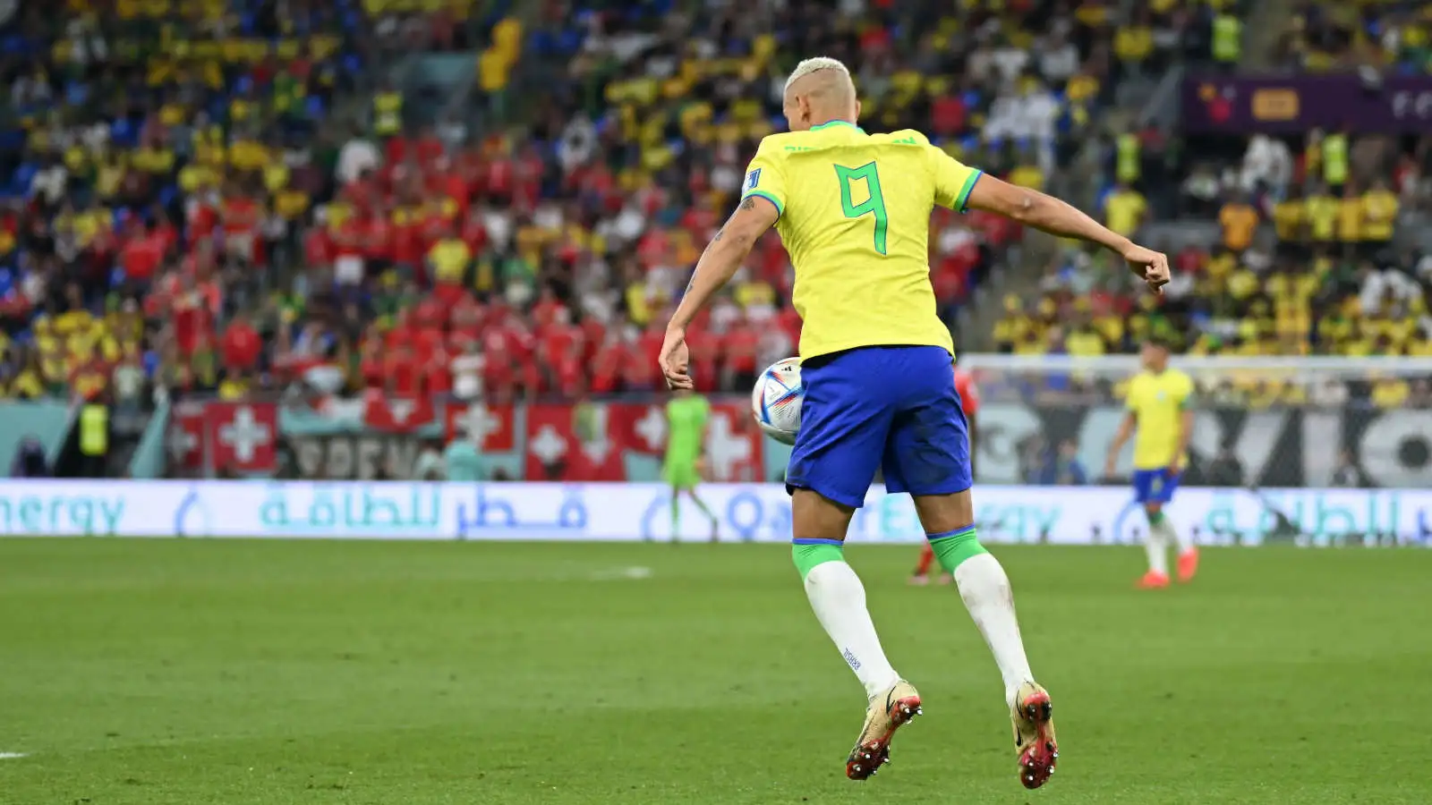 Richarlison of Brazil, against Switzerland at the 2022 FIFA World Cup