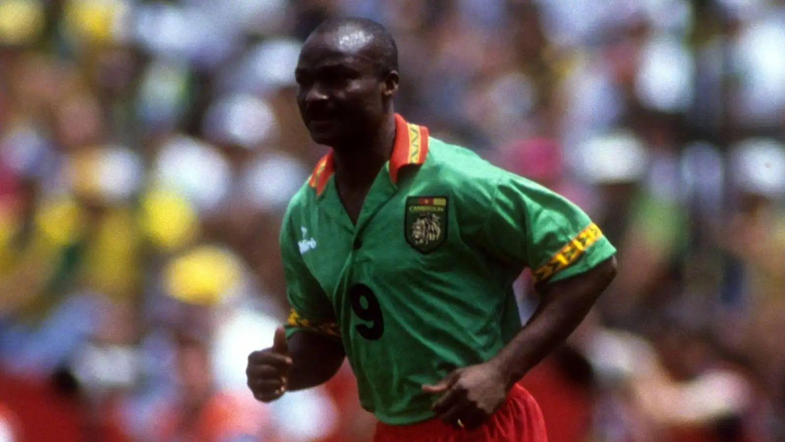 Roger Milla during the 1994 World Cup