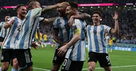 Argentina 2-1 Australia: Messi marks 1000th game with goal and World Cup quarter-final place