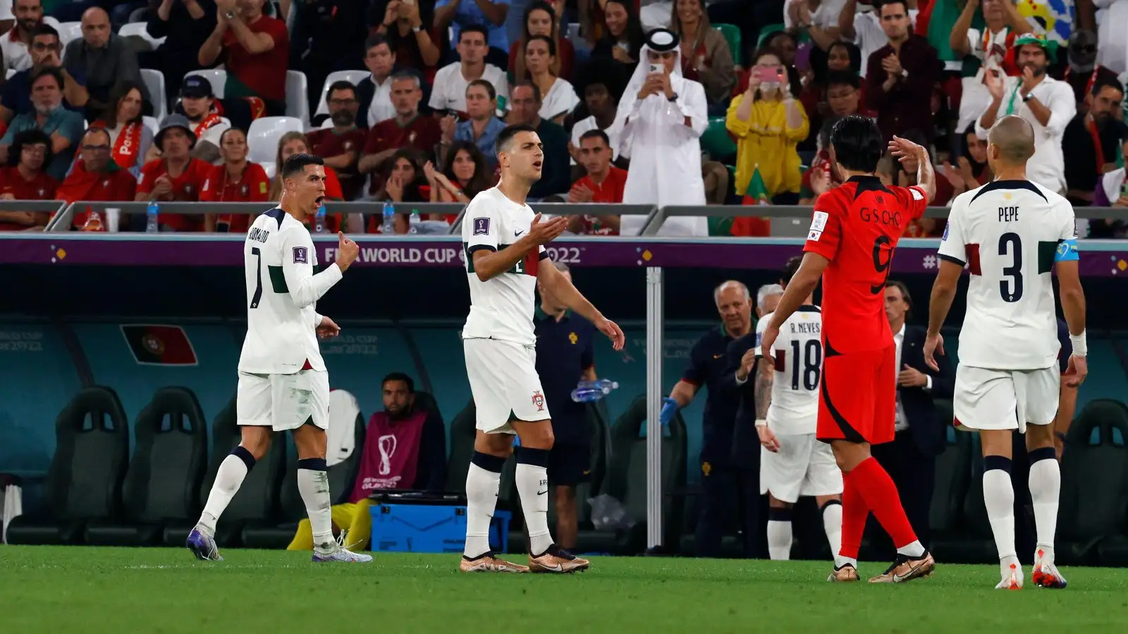 Cristiano Ronaldo sulks out of Old Trafford during Manchester