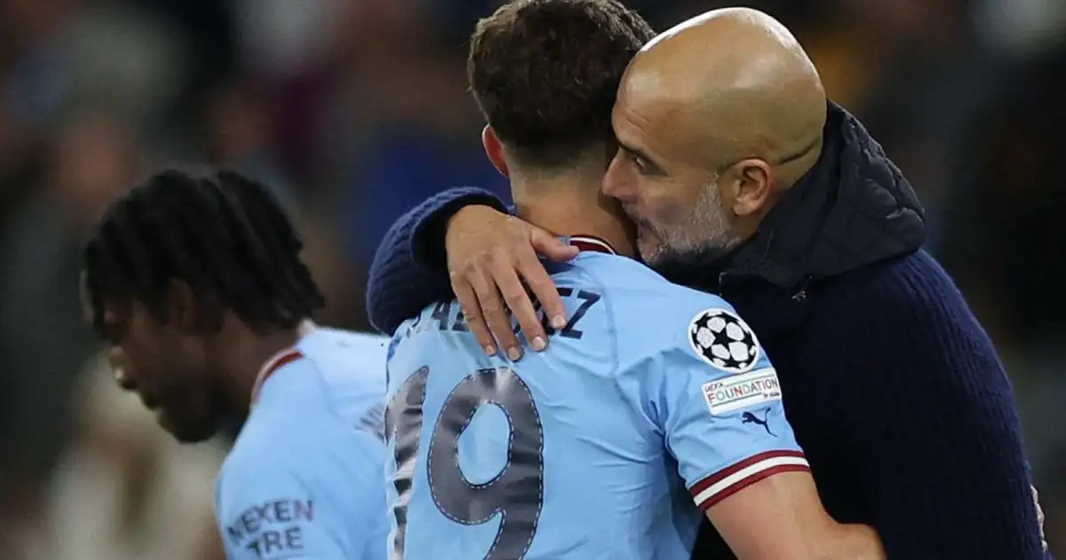 Pep Guardiola notes Julian Alvarez concern after he was 'needed' off bench  against Everton