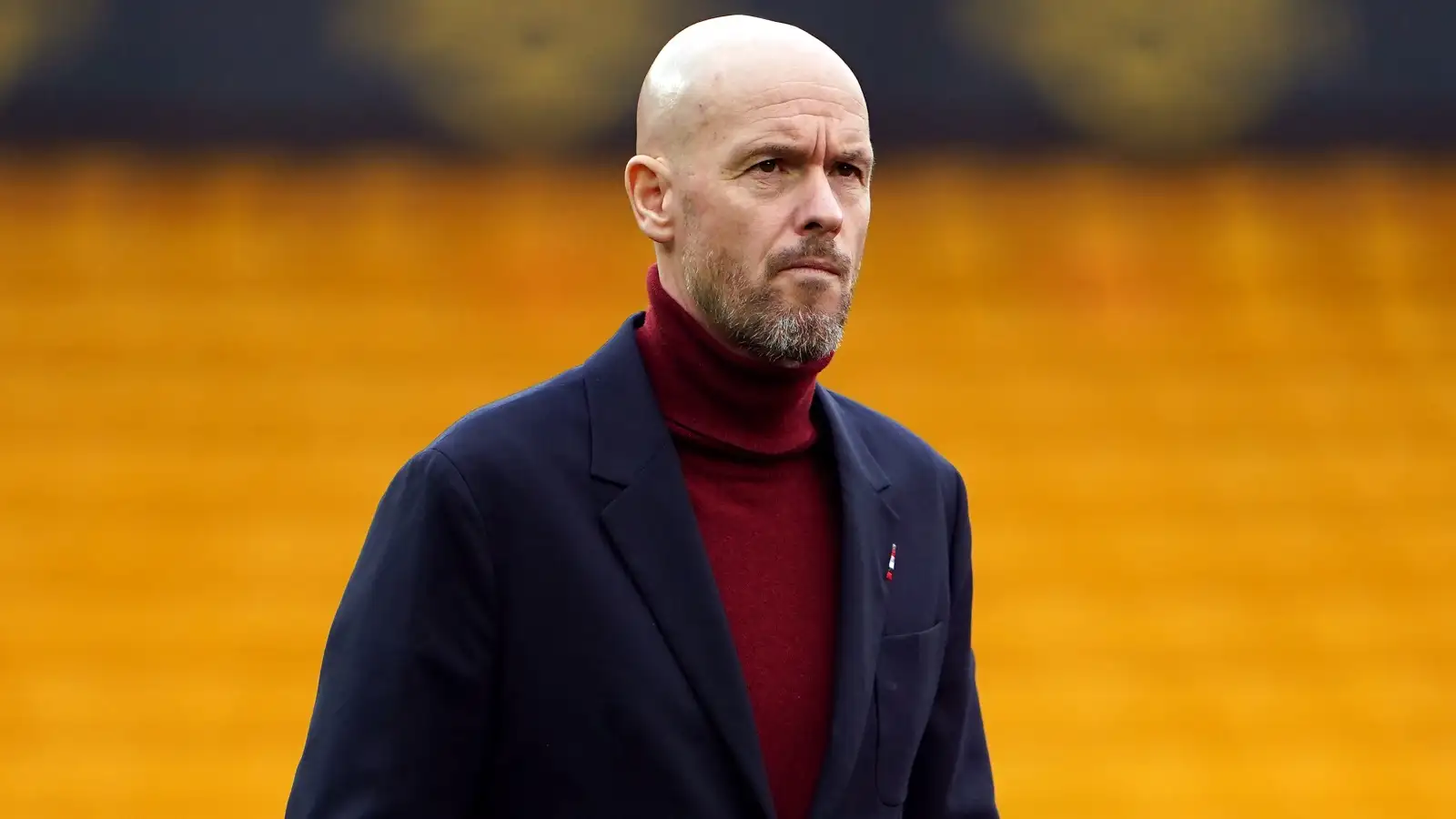 Manchester United manager Erik ten Hag before the game against Wolves at Molineux.