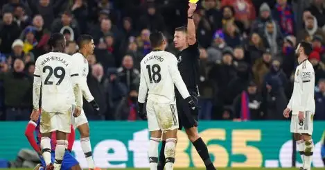 Casemiro ‘furious’ with Man Utd team-mate after picking up a one-match ban for Arsenal clash