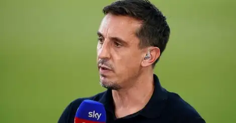 ‘It’s a massive game’ – Neville reacts to Casemiro ban and makes Arsenal vs Man Utd prediction