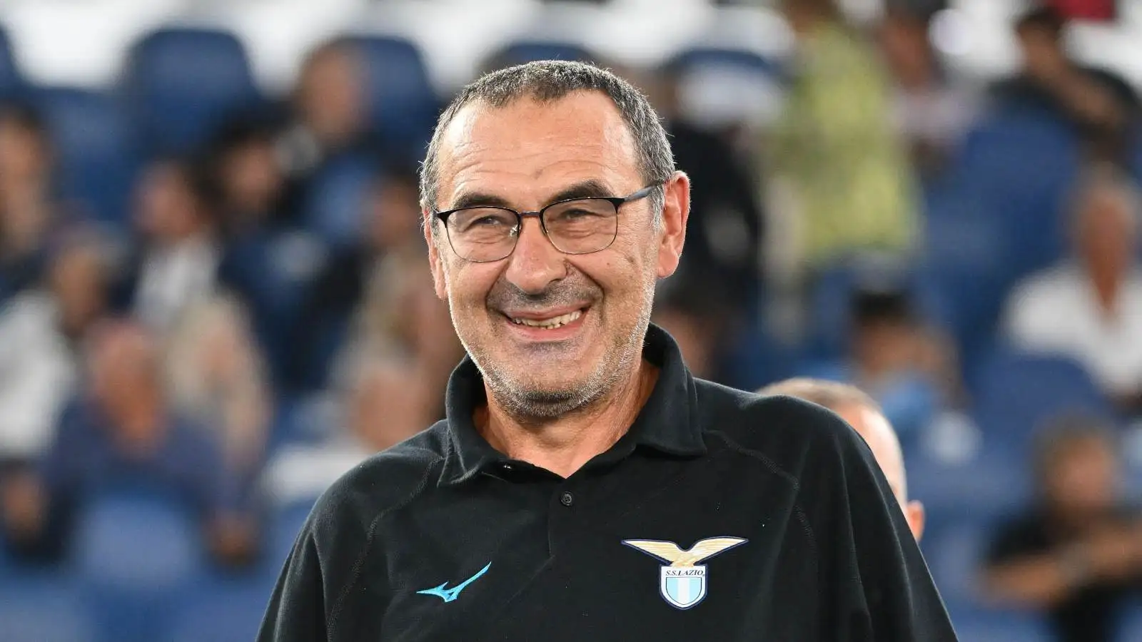 Reported Everton target Maurizio Sarri smiling
