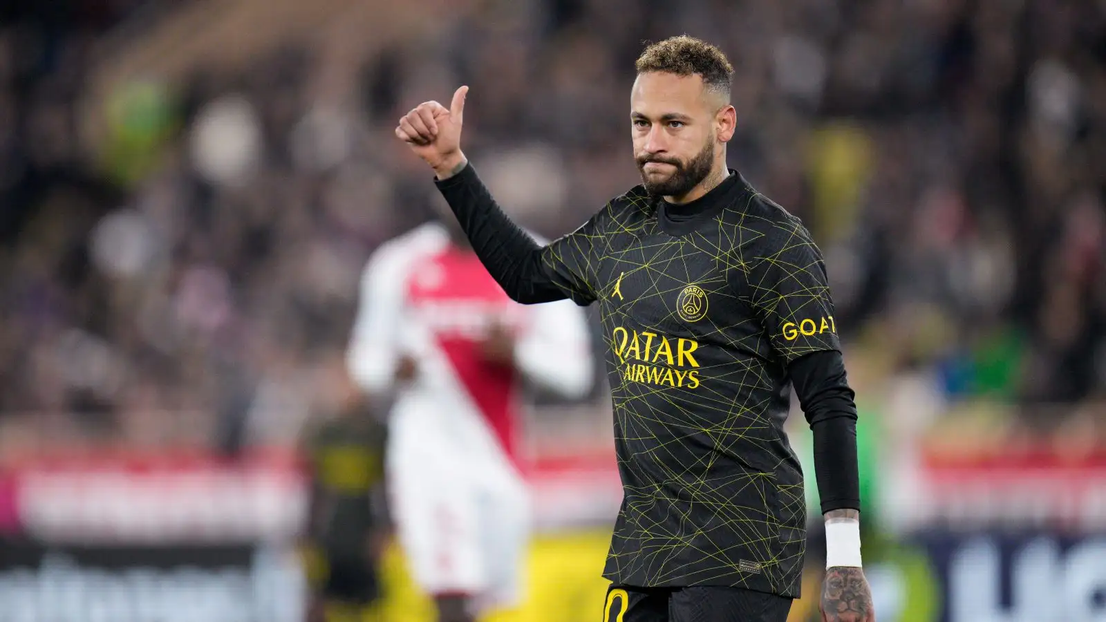 Neymar gives the thumbs up