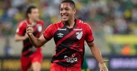 Arsenal, Man Utd and Newcastle set to battle for £40m Brazilian wonderkid, with ‘bids made’