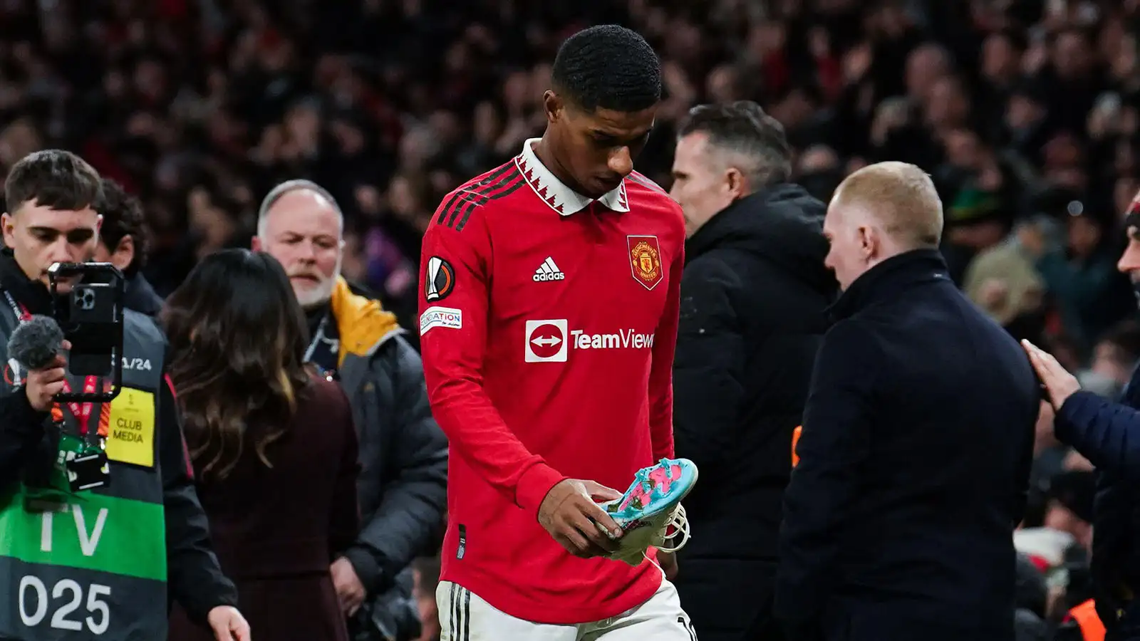 File photo dated 23-02-2023 of Manchester United's Marcus Rashford. Manchester United boss Erik ten Hag does not know if in-form Marcus Rashford will be available for the Carabao Cup final on Sunday.