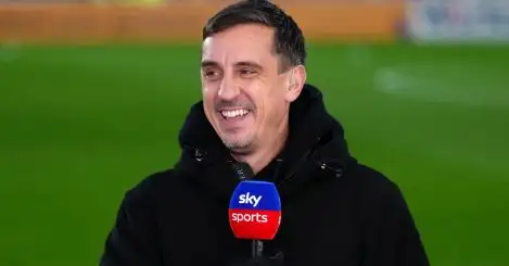 Gary Neville ‘surprised’ Premier League title race is not ‘done’ after recent blow to Arsenal