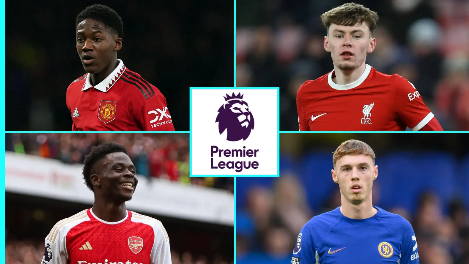 Mainoo, Bradley, Saka and Palmer among Premier League youngsters