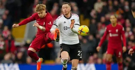 Man Utd striker Weghorst claims he touched Anfield sign to ‘wind up’ Liverpool defender Van Dijk