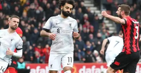 Mo Salah joins Liverpool team-mate and Casemiro in Premier League weekend’s worst XI…