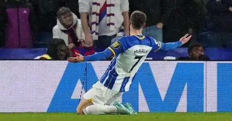 Brighton 1-0 Crystal Palace: March goal on a chilly March night helps Seagulls see off Eagles