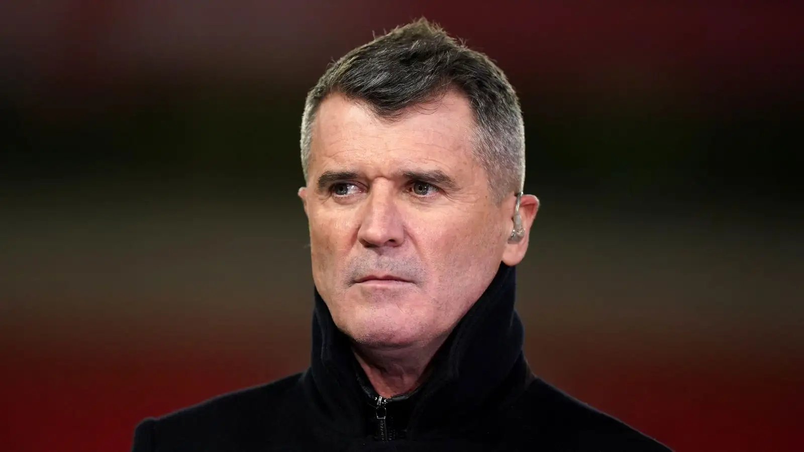 Man Utd legend Roy Keane looks annoyed