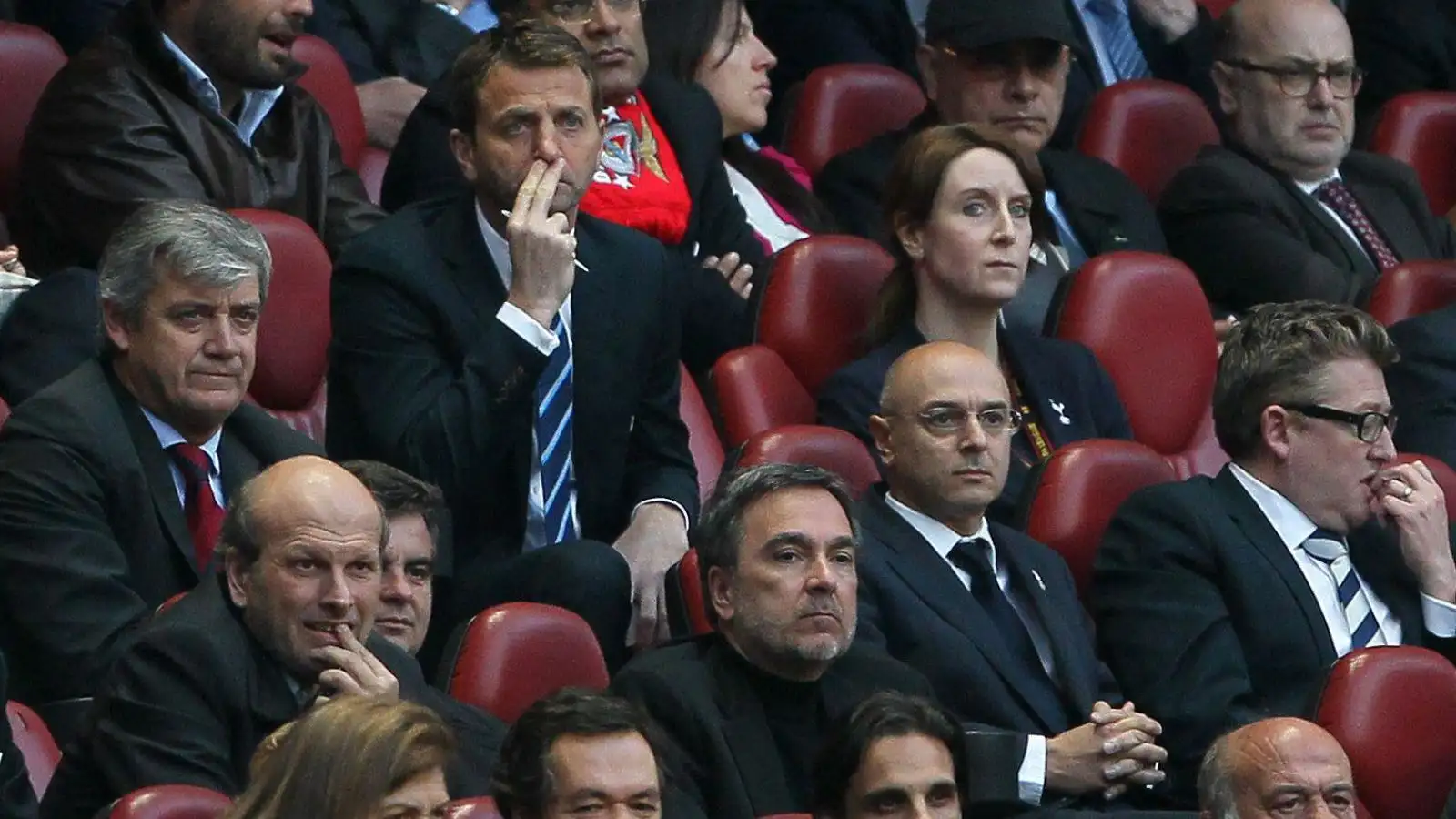 Tottenham boss Tim Sherwood puts his fingers on his nose