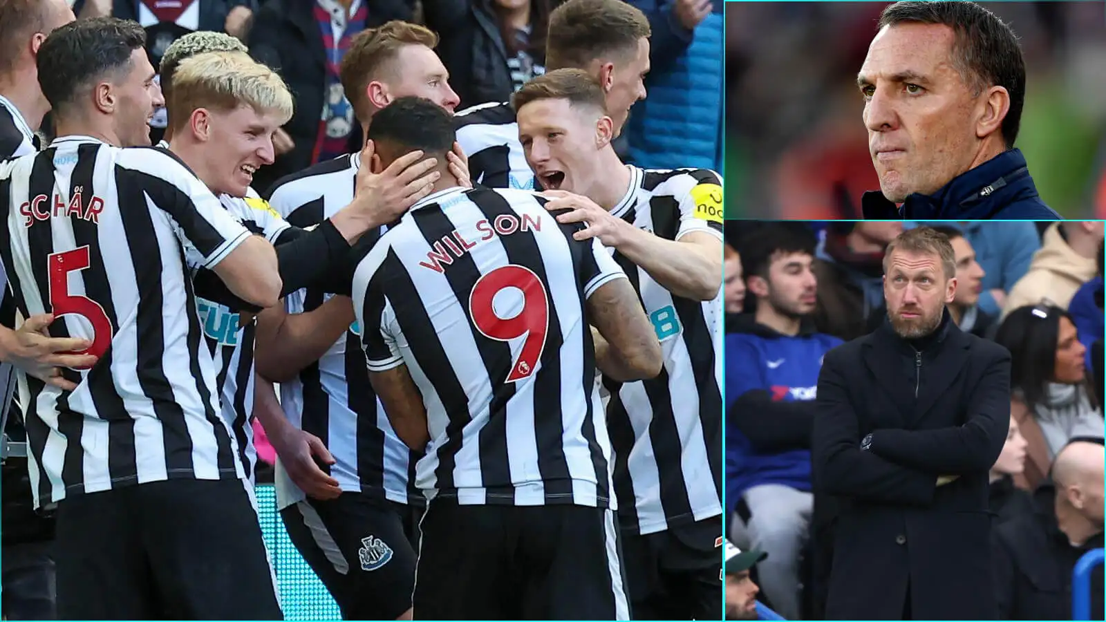 Premier League winners and losers featuring Newcastle, Potter and Rodgers