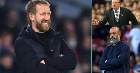 Graham Potter second in top 10 of Premier League managers doomed to fail