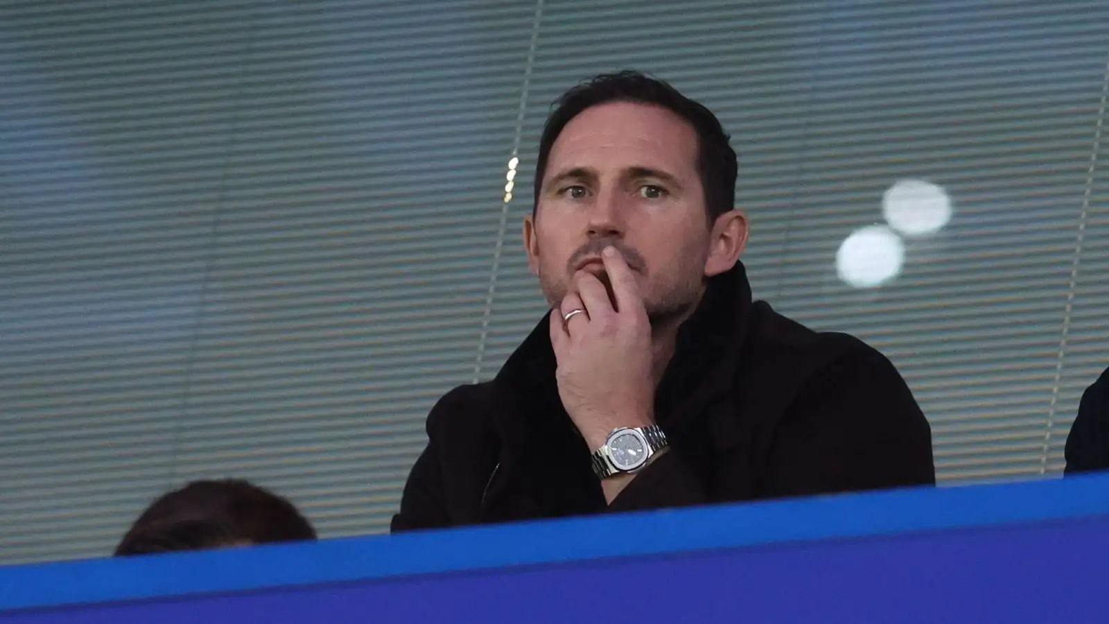 Chelsea boss Frank Lampard watches his former side