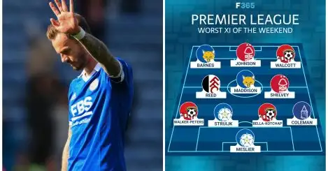 England man leads weekend’s worst Premier League XI after costly error in relegation six-pointer