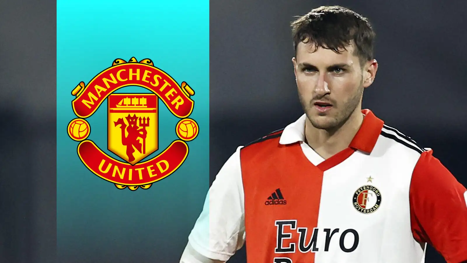 Man Utd target Santiago Gimenez looks for the ball