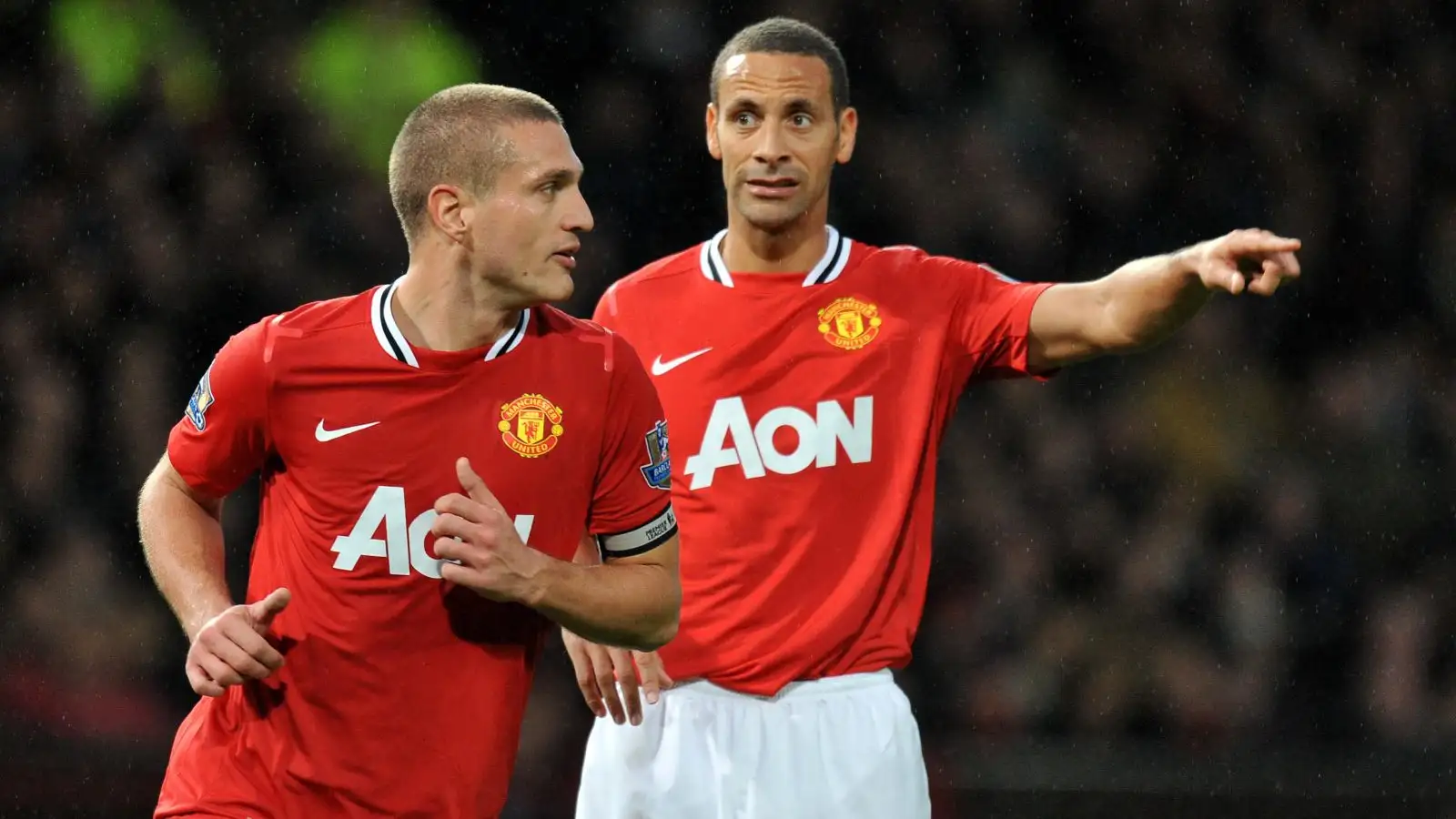 Man Utd duo Rio Ferdinand and Nemanja Vidic