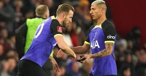 Ex-Man Utd man claims Tottenham would be ‘better’ with ‘crazy sh*thouse’ Richarlison over Kane