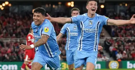 Middlesbrough 0-1 Coventry (0-1 agg): Hamer stunner sets up wholesome play-off final vs Luton