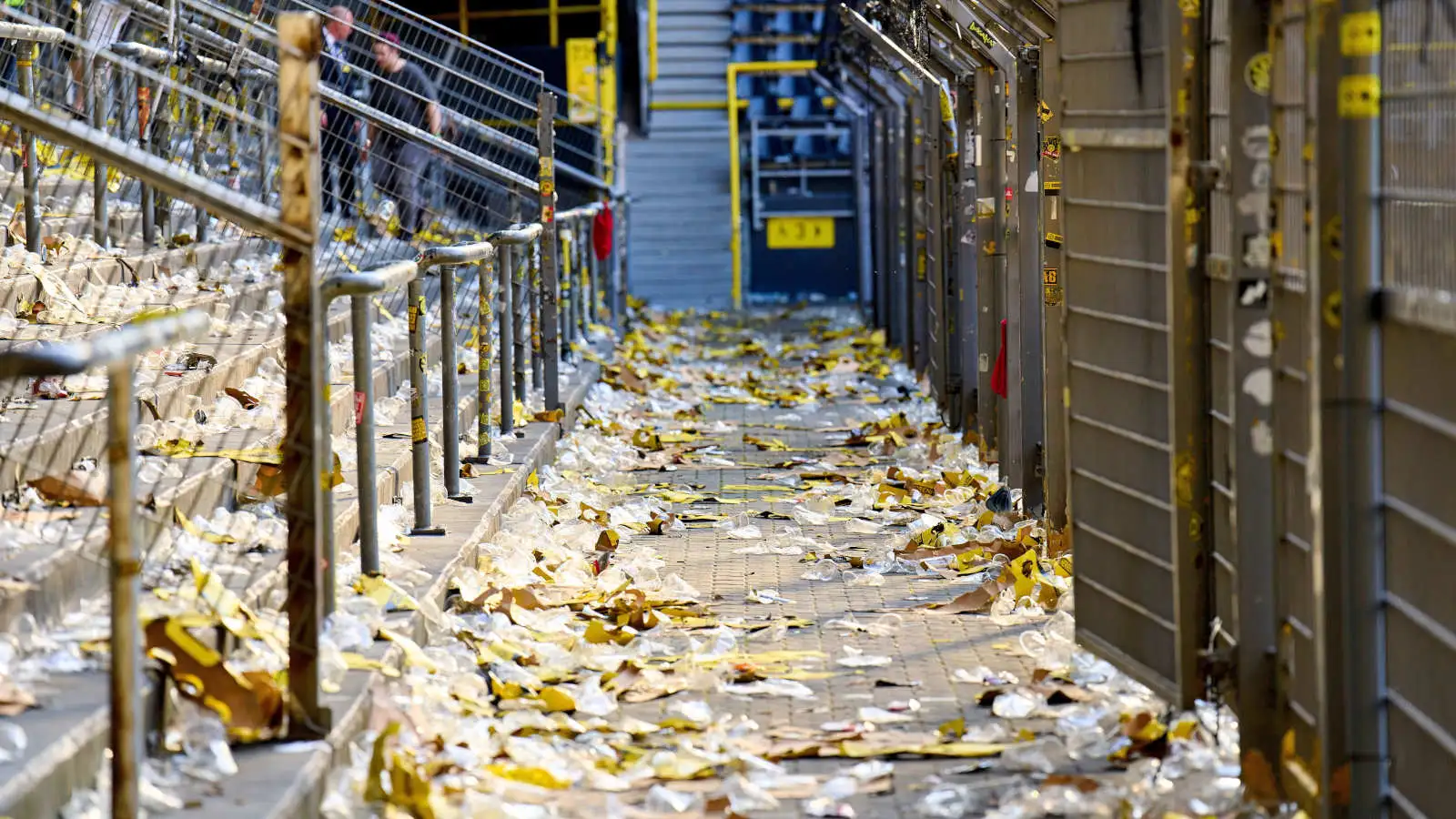 The scene at Signal Iduna Park after Borussia Dortmund lost to Mainz in the Bundesliga