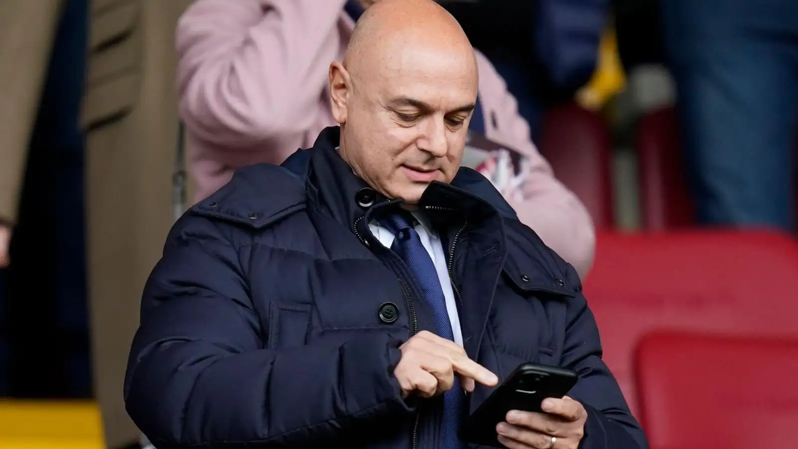 Daniel Levy on his phone