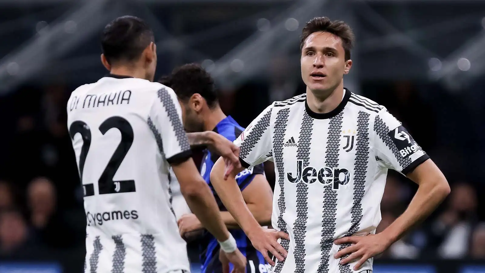 Federico Chiesa (7 Juventus) disappointed during the Coppa Italia semifinal second leg match between FC Internazionale and Juventus FC