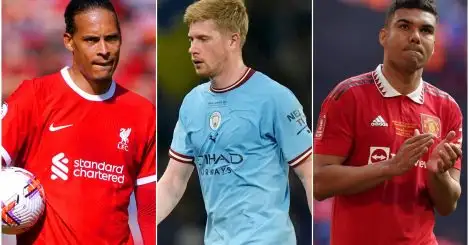 Liverpool, Man Utd, City linchpins among top ten Prem titans requiring a succession plan…